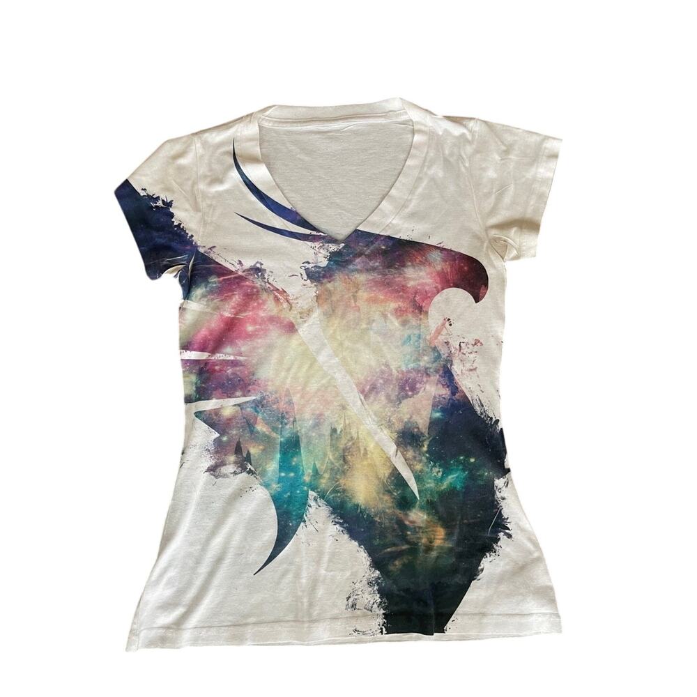 RARE, One of a Kind ILLENIUM Women’s V-neck Logo T shirt (XS/S)
